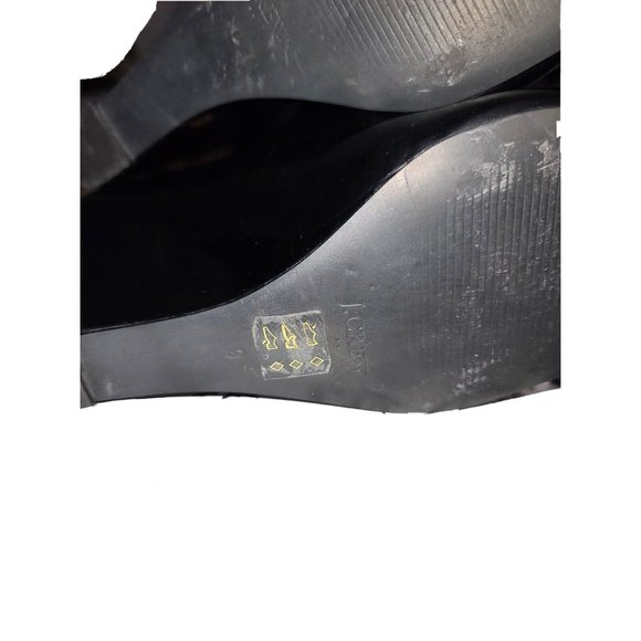 J.Crew Factory Sylvia Faux Patent Leather Wedges Heels # 95993 Womens Sz 9   sb3 - Picture 10 of 11